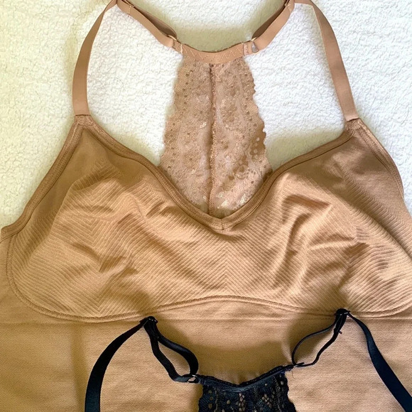 NWOT 2 YUMMIE ULTRA LIGHT LACE BACK UNLINED BRALETTE SEAMLESS size s/m - Picture 3 of 8